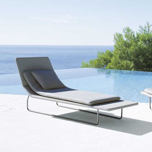 Bain de soleil contemporain - SURF - PAOLA LENTI - en polyester / en acier inoxydable / en acier