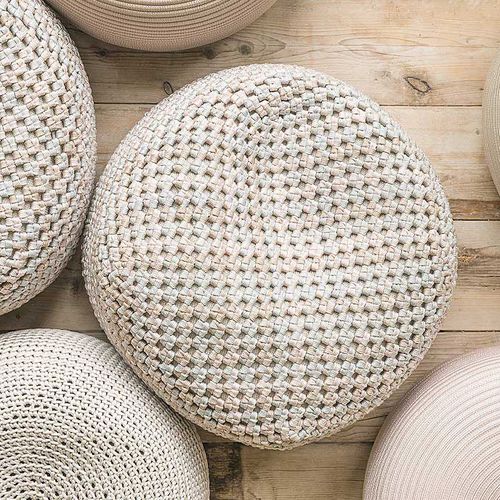 Pouf contemporain - BERRY - PAOLA LENTI - en tissu / en polystyrène / carré