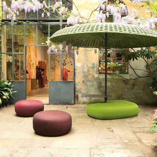 Pouf contemporain - CLIQUE - PAOLA LENTI - en tissu / carré / rectangulaire