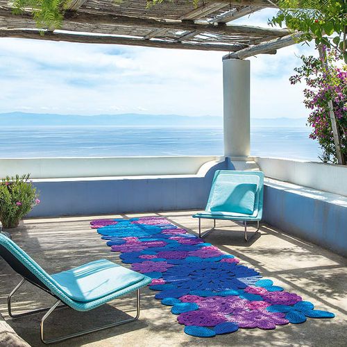 Tapis contemporain - CROCHET - PAOLA LENTI - à motif / en fibres synthétiques / rectangulaire