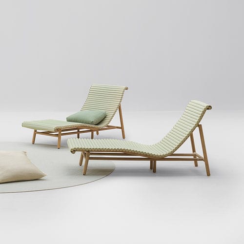 Chaise longue contemporaine - SHIBUSA - PAOLA LENTI - en bambou / d'extérieur / par Francesco Rota