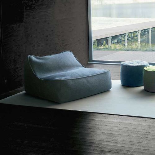 Chauffeuse contemporaine - FLOAT - PAOLA LENTI - en tissu / tapissée / déhoussable