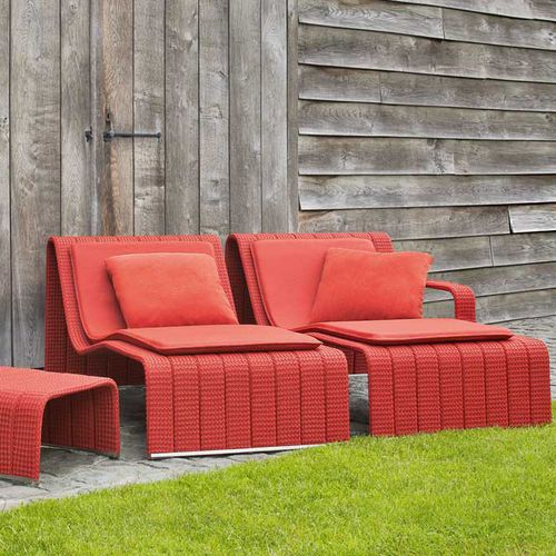 Bain de soleil contemporain - FRAME - PAOLA LENTI - en aluminium / en acier inoxydable / de jardin