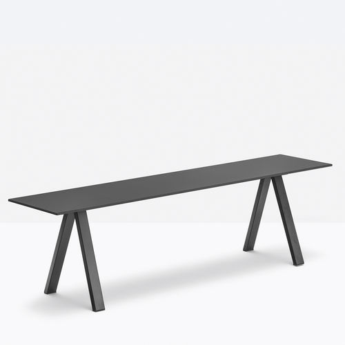Banc contemporain - arki-bench ARKB - PEDRALI - en acier / stratifié / sans dossier