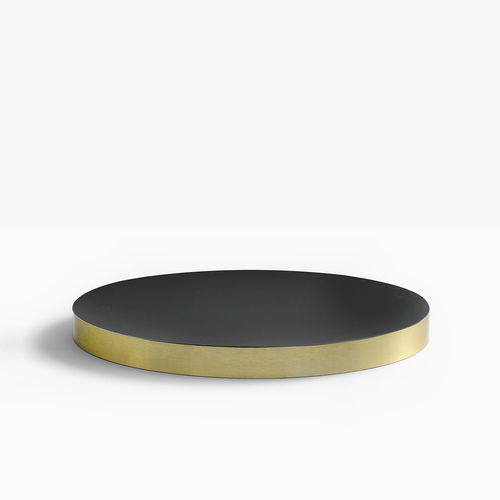Plateau de table stratifié - FENIX - PEDRALI - en laiton / noir