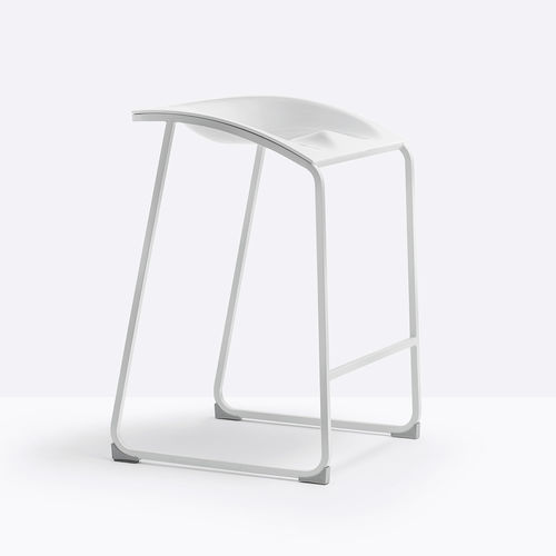 Tabouret de bar contemporain - AROD 500 - PEDRALI - en plastique / en polycarbonate / avec piètement en acier