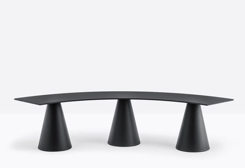 Banc contemporain - IKON B863_1C - PEDRALI - en polypropylène / modulaire / tapissé