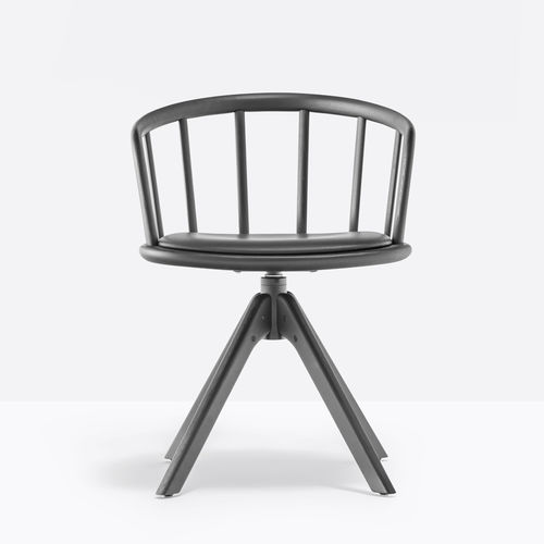 Chaise contemporaine - NYM 2846 - PEDRALI - d'intérieur / en tissu / en frêne