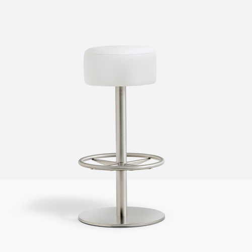 Tabouret de bar contemporain - LOTUS 4415-F - PEDRALI - en cuir / en simili cuir / en tissu