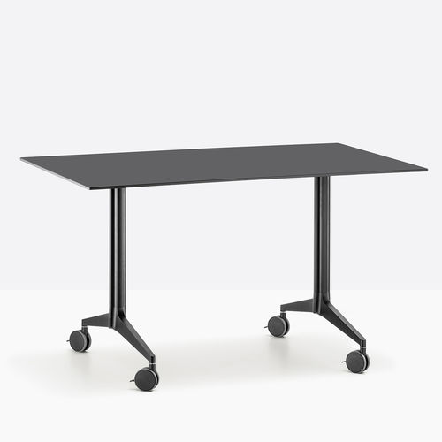 Table contemporaine - YPSILON TYT - PEDRALI - en stratifié / avec piètement en aluminium / rectangulaire