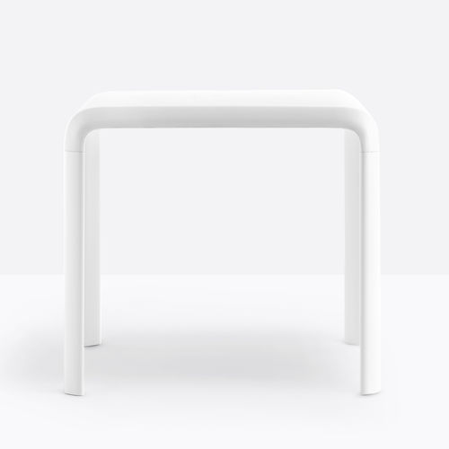 Table contemporaine - SNOW 301 - PEDRALI - en polypropylène / avec piètement en fonte d'aluminium / carrée