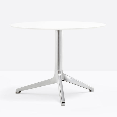 Table basse contemporaine - YPSILON 4793 - PEDRALI - en aluminium / avec piètement en aluminium / ronde