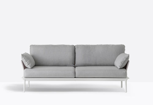 Canapé contemporain - REVA_D - PEDRALI - d'extérieur / en tissu / avec coussin amovible