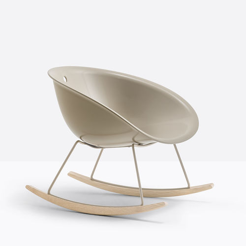 Fauteuil contemporain - GLISS 350 - PEDRALI - en acier / en technopolymère / blanc
