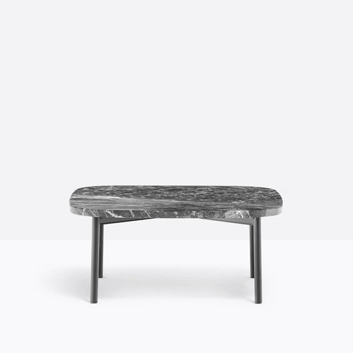 Table basse contemporaine - BUDDY 79x79 - PEDRALI - en composite / en marbre / en stratifié