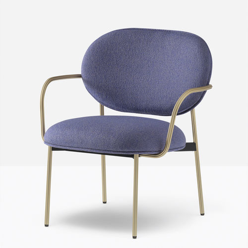Fauteuil contemporain - blume - PEDRALI - en tissu / en aluminium / bleu