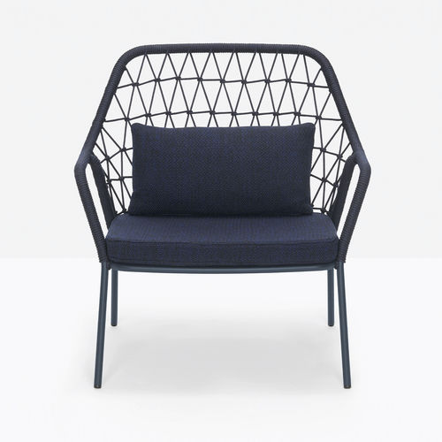 Fauteuil contemporain - PANAREA 3679 - PEDRALI - en tissu / en acier / avec coussin amovible