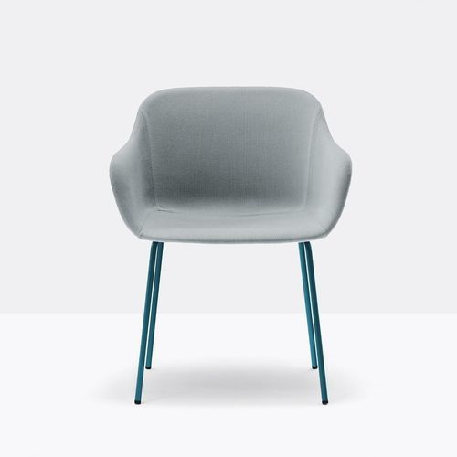 Fauteuil contemporain - babila xl 2732 - PEDRALI - en simili cuir / en tissu / en acier