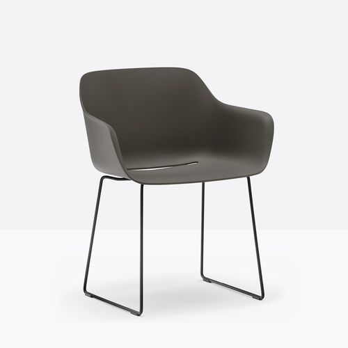 Chaise contemporaine - babila xl 2744R - PEDRALI - d'intérieur / en polypropylène / avec piètement en acier