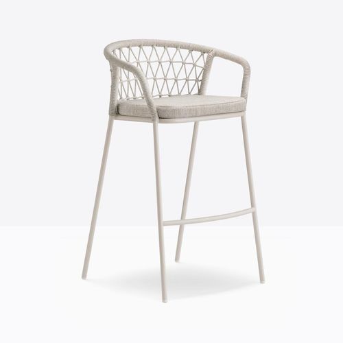 Chaise de bar contemporaine - panarea 3678 - PEDRALI - d'extérieur / en tissu / en corde