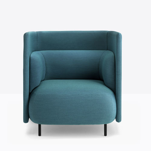 Fauteuil contemporain - Buddyhub - PEDRALI - en tissu / en acier / de concentration