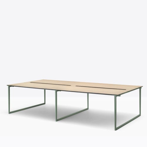 Bureau pour open space - Toa 3s - PEDRALI - sur pied / de 4 à 8 personnes / contemporain