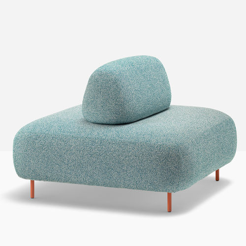 Pouf contemporain - buddy oasi 206E-207E - PEDRALI - en tissu / en aluminium / carré