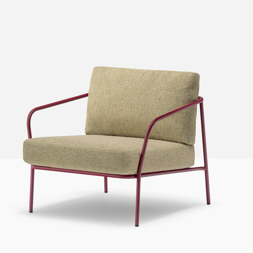 Fauteuil contemporain - Nolita Relax - PEDRALI - en tissu / en acier / couleur personnalisable