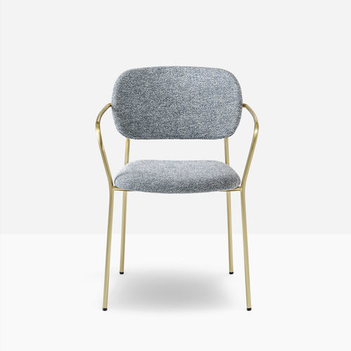 Chaise contemporaine - JAZZ 3719 -3704 - PEDRALI - d'intérieur / en tissu / en cuir