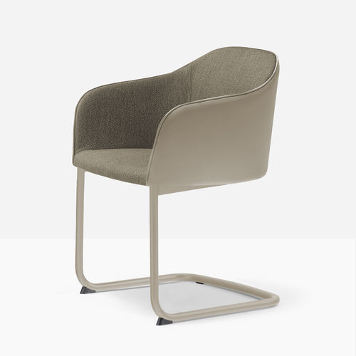 Chaise contemporaine - laja 2 882/2 - PEDRALI - d'intérieur / en cuir / en tissu