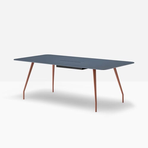 Table contemporaine - rizz trz cc - PEDRALI - en stratifié / en Fenix NTM® / avec piètement en aluminium