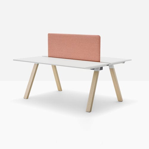 Bureau pour open space - arki-table ARK9W - PEDRALI - sur pied / pour 4 personnes / pour 2 personnes
