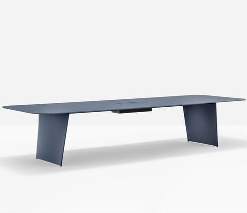 Table contemporaine - frank tfk cc - PEDRALI - en stratifié / en Fenix NTM® / avec piètement en aluminium