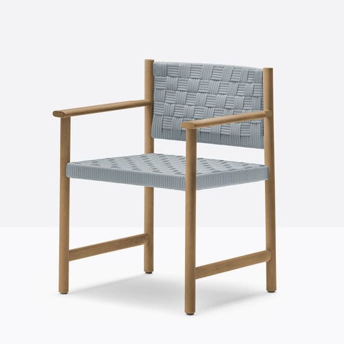 Chaise contemporaine - griante 3805 - PEDRALI - d'extérieur / en polypropylène / avec piètement en teck