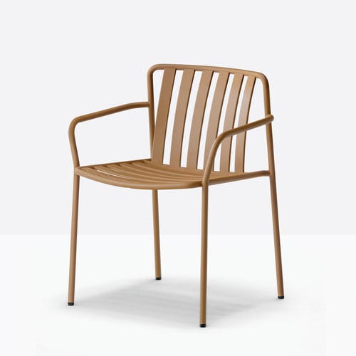Chaise contemporaine - coney 3645 - PEDRALI - d'extérieur / en acier / avec piètement en acier