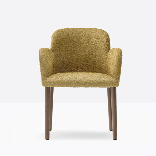 Chaise contemporaine - opale 3785 - PEDRALI - d'intérieur / en cuir / en tissu