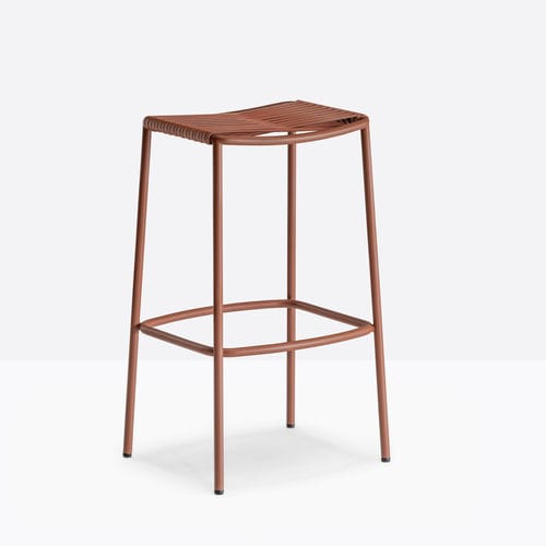 Tabouret de bar contemporain - philía 3908 - PEDRALI - en PVC / avec piètement en acier / 4 pieds
