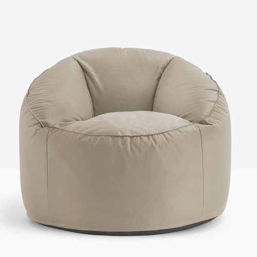 Fauteuil contemporain - ISLAND 795 - PEDRALI - en cuir / avec repose-pieds / gris