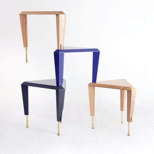 Étagère modulable - ZIGGURAT - SMARIN - contemporaine / en chêne / en laiton