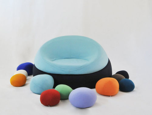 Fauteuil design organique - NÉNUPHARES - SMARIN - en laine / modulable