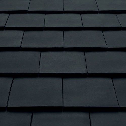 Tuile plate - 20/20 - Wienerberger - en terre cuite / petit moule / noire