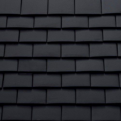 Tuile plate - HUMBER ANTIQUE SLATE - Wienerberger - en terre cuite / petit moule / noire