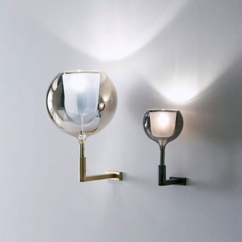 Applique murale contemporaine - GLO - PENTA - d'intérieur / en métal / en verre borosilicaté