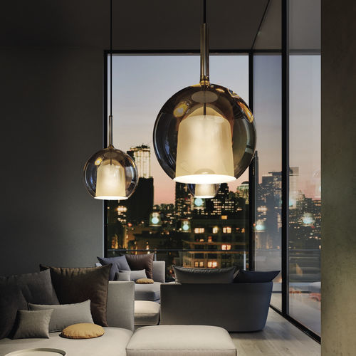 Suspension - GLO MAXI - PENTA - en verre / contemporaine / résidentielle