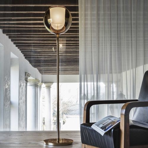 Lampe sur pied - GLO - PENTA - en métal / en verre / contemporaine