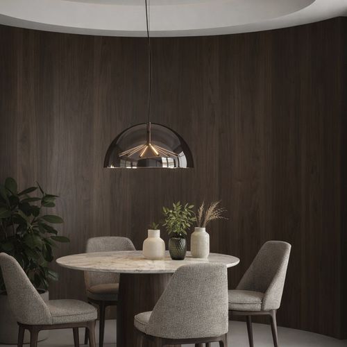 Suspension - RUNA MAXI - PENTA - en bronze / en chrome / en verre