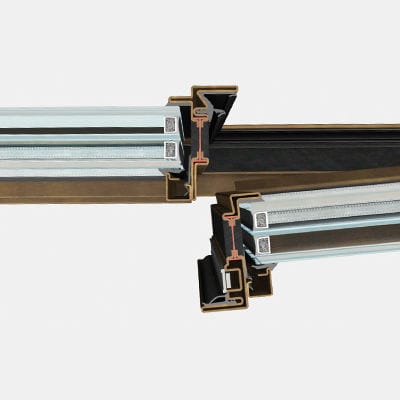 Profilé pour fenêtre en acier - OS2 75 - SECCO SISTEMI - à coupure thermique