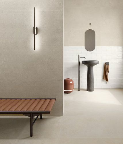 Carrelage en porcelaine - SILKYSTONE - Ceramica Sant' Agostino - en pierre calcaire / finition pierre / d'intérieur