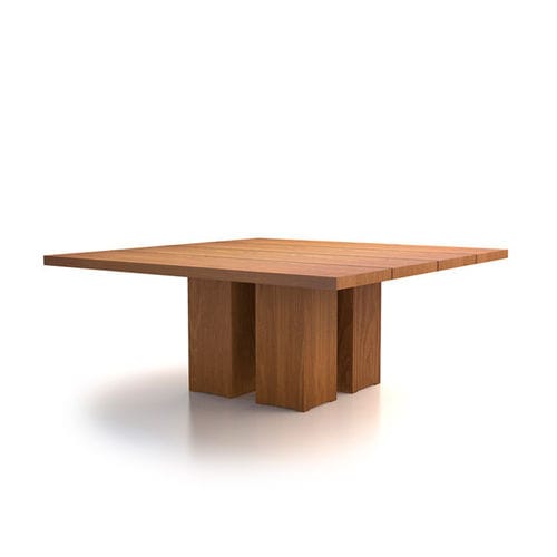 Table contemporaine - Itlas - en bois massif / rectangulaire / carrée