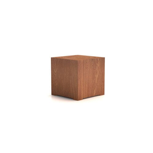 Table de chevet contemporaine - Itlas - en bois massif / cube / résidentielle